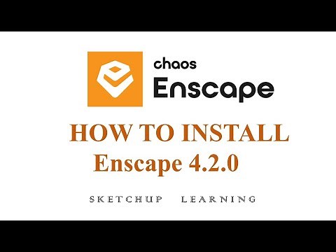 Enscape 4.2 Install For SketchUP 2024