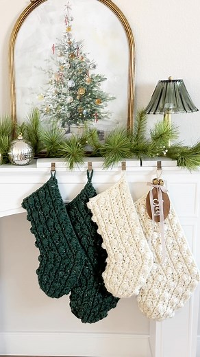 6.3K views · 67 reactions |  The Puff Stitch Crochet Stocking now...