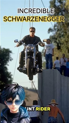 Arnold Schwarzenegger real stunt in this video #trendingnow
