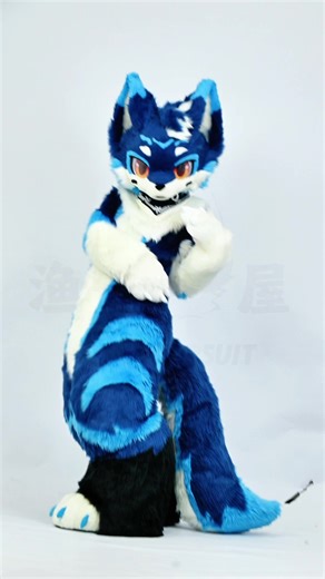 Cute little wolf fursuit finished#渔屋fursuit #fursuit #fursuitmaker #fursuitfriday