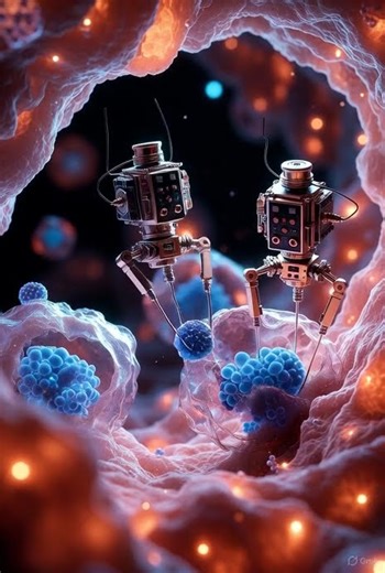 Microscopic Robots Healing the Human Body — Future of Medicine! #shorts