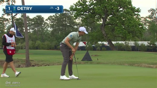 Thomas Detry | Round 2 | 1st hole | Shot 4 | 2025 Houston Open