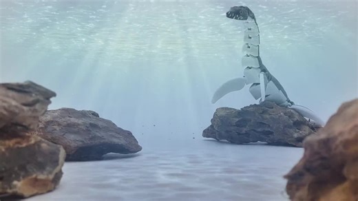 3D Printed Loch Ness Monster Figurine - Kinetic Collectible Dinosaur Toy for Adults - Etsy