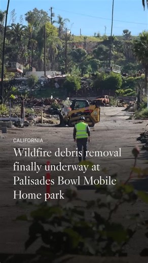Los Angeles Times on Instagram: "Cleanup crews began work on the largest site in the Palisades still filled with fire debris: a roughly 170-unit mobile home park along the coastline. It prompted a sigh of relief from Palisadians worried about the public health risks of potentially toxic debris. Yet, residents of the Palisades Bowl hardly see it as a step forward, since the mobile home park’s owners still have not communicated a plan for rebuilding and cleared the debris only after intense pressu