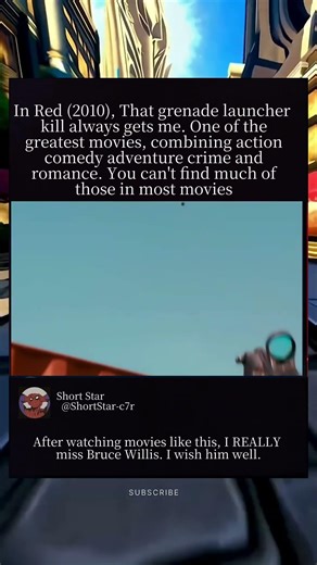 In Red (2010), That grenade launcher kill always gets me. One of the greatest