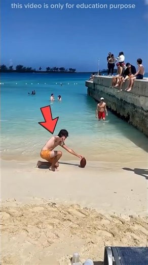 Beach Fun Turns Serious in Seconds 😱⚽ #Shorts #Viral