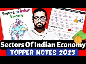 Sectors Of Indian Economy Notes Class 10 CBSE | Topper Handwritten Notes with PDF Economic Chapter 2