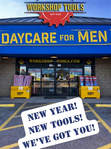 New Year. New Tools. We’ve got you. 🛠️ Upgrade your setup with the brands DIYers and pros trust — all at Workshop Tools. Shop online at WorkshopTools.com 🚚 FREE SHIPPING on orders $100 #WorkshopTools #DaycareForMen #SmokyMountains #PigeonForge #Sevierville #30YearsStrong #FamilyOwned #DeWalt #Milwaukee #Knipex