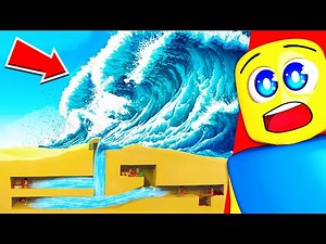 LEGO MINE vs GIANT FLOOD DISASTER
