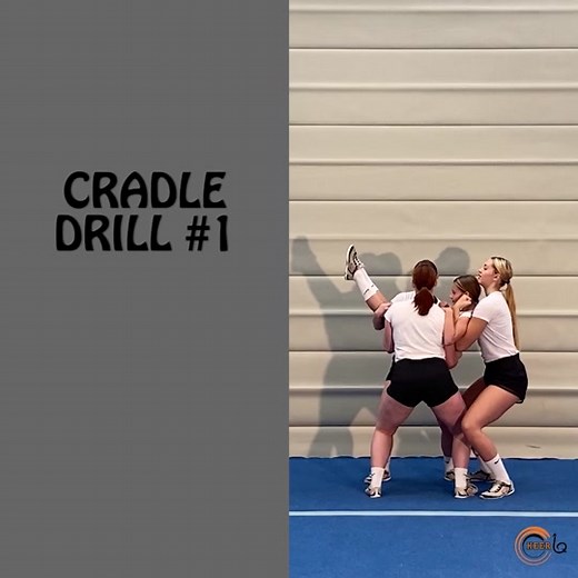 HOW TO: CRADLE DRILL #1 #cheerdrills #cheerdrill #cheerdrip #cheerleader #cheerleading #cheerstunts #cheerstunt