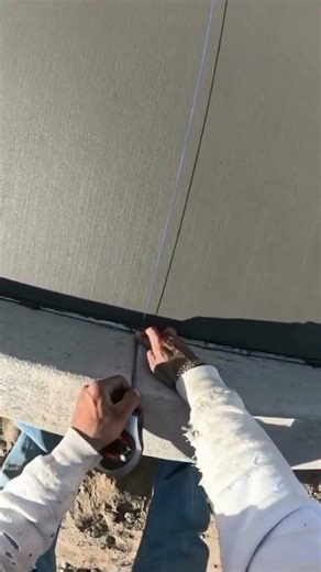 the process of making lines on concrete #construction #lines #concrete #popular #shorts
