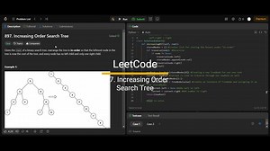 897. Increasing Order Search Tree #Leetcode #leetcodecoding