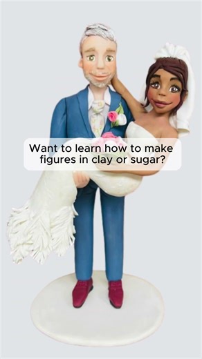 Wedding toppers with THAT detail #customcakes #weddingcake #cakedecorating