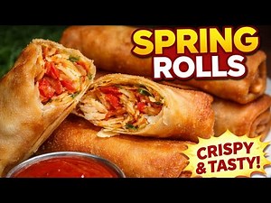Crispy Spring Rolls recipe | Easy homemade spring rolls | Perfect iftar snack