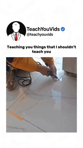 Teach You Vids on Instagram: "Did you like the trick? Follow me @teachyouvids All posts are shared solely for educational purposes. No copyright infringement intended. DM for credit or removal. . . . #tools #tricks #improvements #solution #solve #manunited #community #english #learn #carpenter #issues #lifehacks #tip #tips #utilities #home"