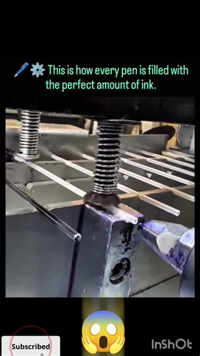 😱How Every Pen Gets the Perfect Amount of Ink! 🖊️🤯|Amazing Factory Process#science#technology#shorts