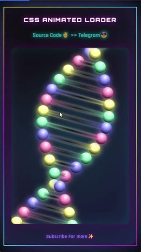 Don't Miss Out! Learn the #1 Animated DNA Loader Technique with CSS in the Next 10 Minutes