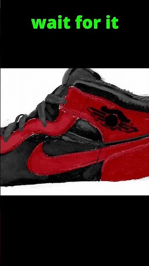 🔥 Drawing Nike Air Jordan 1 ✏️ | Realistic Sneaker Art Timelapse | Satisfying Shoe Sketch