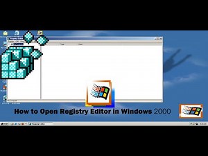 How to Open Registry Editor in Windows 2000
