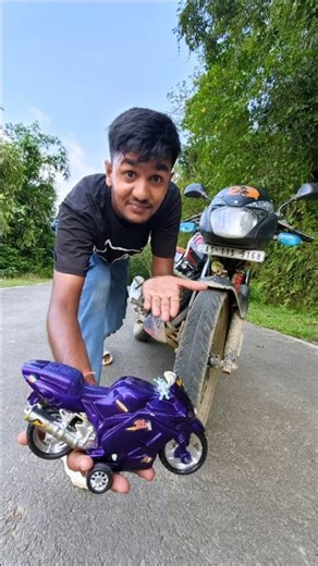 RC bike ke sath real bike ko unboxing and testing Kiya