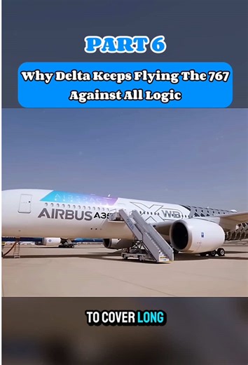 Why delta keeps flying the 767 against all logic #boeing #plain #fyp #airbus #767