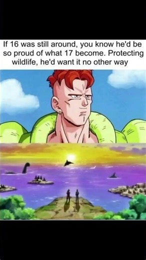 What if this time Android 16 was alive😯📊#goku#anime#shorts