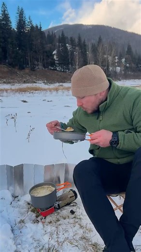Wild Mushroom Soup in the Mountains 🍄🔥 Campfire Cooking ASMR