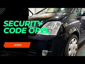 Steuergerät Programmieren Opel Security Code Lesen