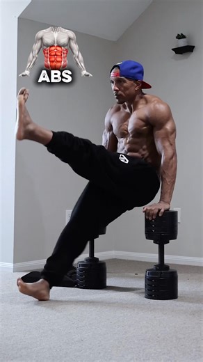 🏡 Built Abs #homeworkouts #abs #strongabs #dumbbellworkout #abexercises #coreworkout #6packs