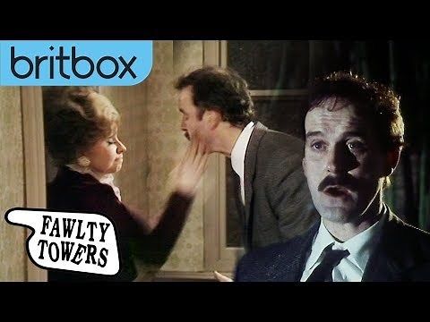 Basil Gets Caught Peering Through A Guest's Window | Fawlty Towers