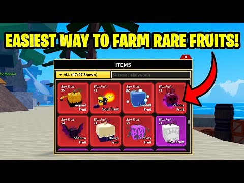 *EASIEST WAY TO GET RARE FRUITS* HOW TO GET RARE FRUITS FOR FREE IN BLOX FRUITS (BLOX FRUITS)
