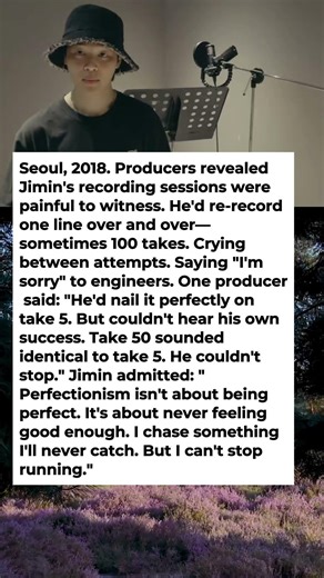 Jimin's Perfectionism Got So Bad He Would Re-Record a Single Line 100 Times While Crying