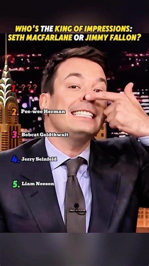 Who is the true king of impressions, Seth MacFarlane or Jimmy Fallon?#youtube #celebrity