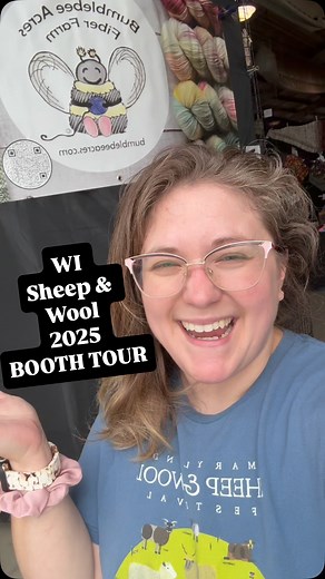 @wi_sheep_wool Booth Tour is here! Come see us at the festival! Friday Sept 5- Sunday Sept 7! We have brought more yarn bases than ever- including NO WOOL Alpaca/silk, non superwash, FIBER BRAIDS, and so many more! We can't wait to see you all! Safe travels and the weather is gonna be PERFECT! | Bumblebeeacres Farm