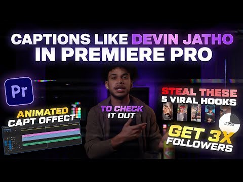 Devin Jatho Style Captions in Premiere Pro – Step-by-Step Tutorial!