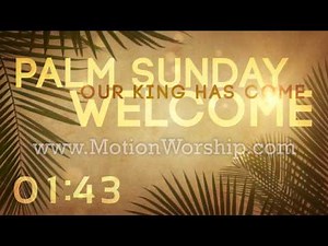 Palm Sunday Branches Worship Countdown
