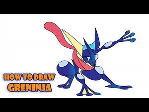 How to Draw Greninja from Pokemon easy Step by step