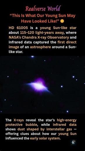 This Is What Our Young Sun May Have Looked Like! 🌞 #universe #space #realspace #astronomy #sun