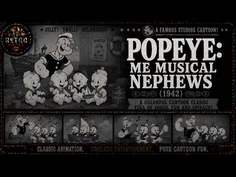 Popeye: Me Musical Nephews (1942) | FULL CARTOON | Restored | Classic Animation