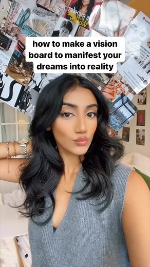 TAM KAUR on Instagram: "how to make a vision board that actually works so you can FINALLY start living your dream life before the year ends ✨💕🎁"