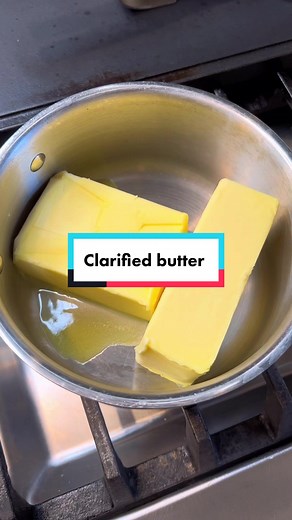 How to make clarified butter 🧈 #butter #clarifiedbutter #cooking #coo...