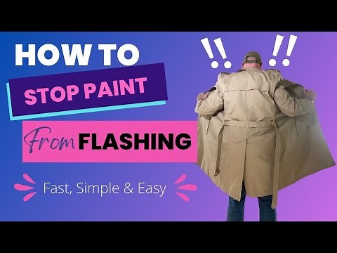 How to fix dull areas in your wall paint. Eliminate paint flashing.
