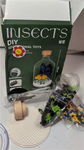 Unboxing insect collection block build butterfly in a bottle #butterfly #insectslovers