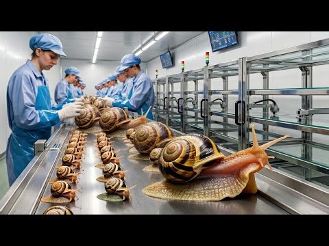Inside the Snail Processing Factory — How Snail Shells Become Luxury Material (Full Process) #2