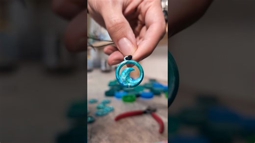 Watch me create eco-friendly jewelry from trash