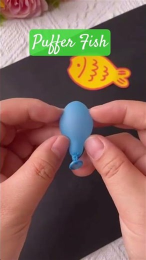 DIY PUFFER FISH 🐟 | Tetraodontidea Fish 🐠 Art | Easy Art and Craft 🙂 |