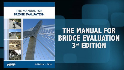 This manual has been developed to assist bridge owners by establishing inspection procedures and evaluation practices that meet the National Bridge Inspection Standards (NBIS). The manual has been divided into eight sections, with each section representing a distinct phase of an overall bridge inspection and evaluation program. This edition updates Sections 3: Bridge Management Systems; 4: Inspection; 6: Load Rating; and 7: Fatigue Evaluation of Steel Bridges. Available for purchase at https://b