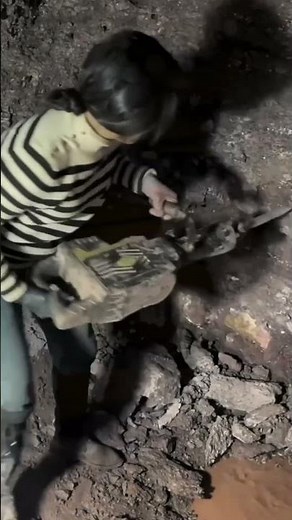 Tough Woman Mines | Electric Hammer Drill in Action