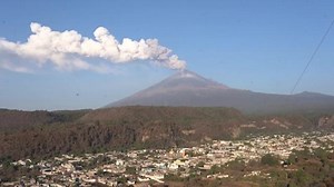 Mexico's El Popo volcano fills towns with ash
