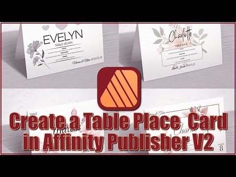 Quick And Easy Place Cards In Affinity Publisher V2